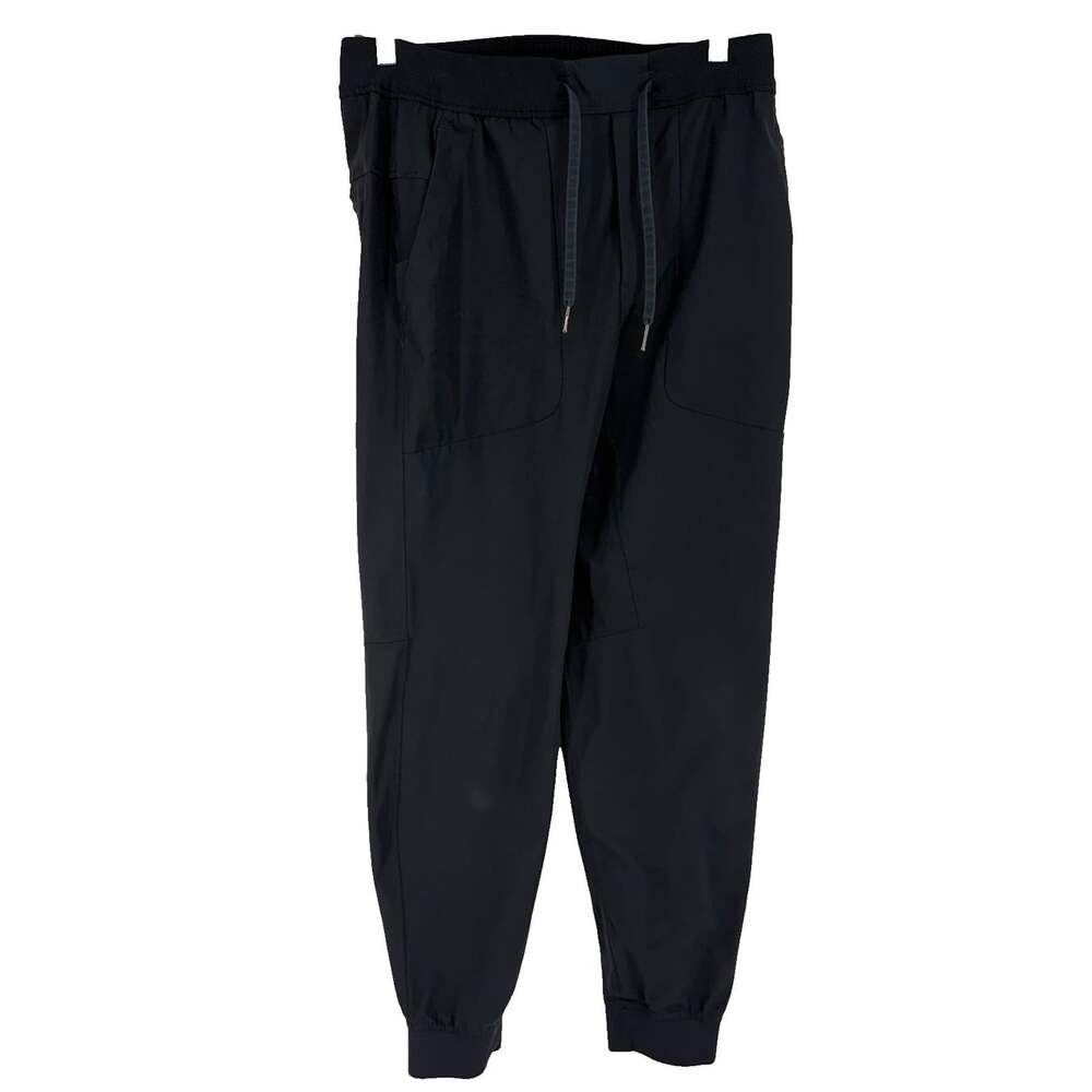 Lululemon Men M ABC Jogger Pant Warpstreme Athletic Activewear Black Stretch